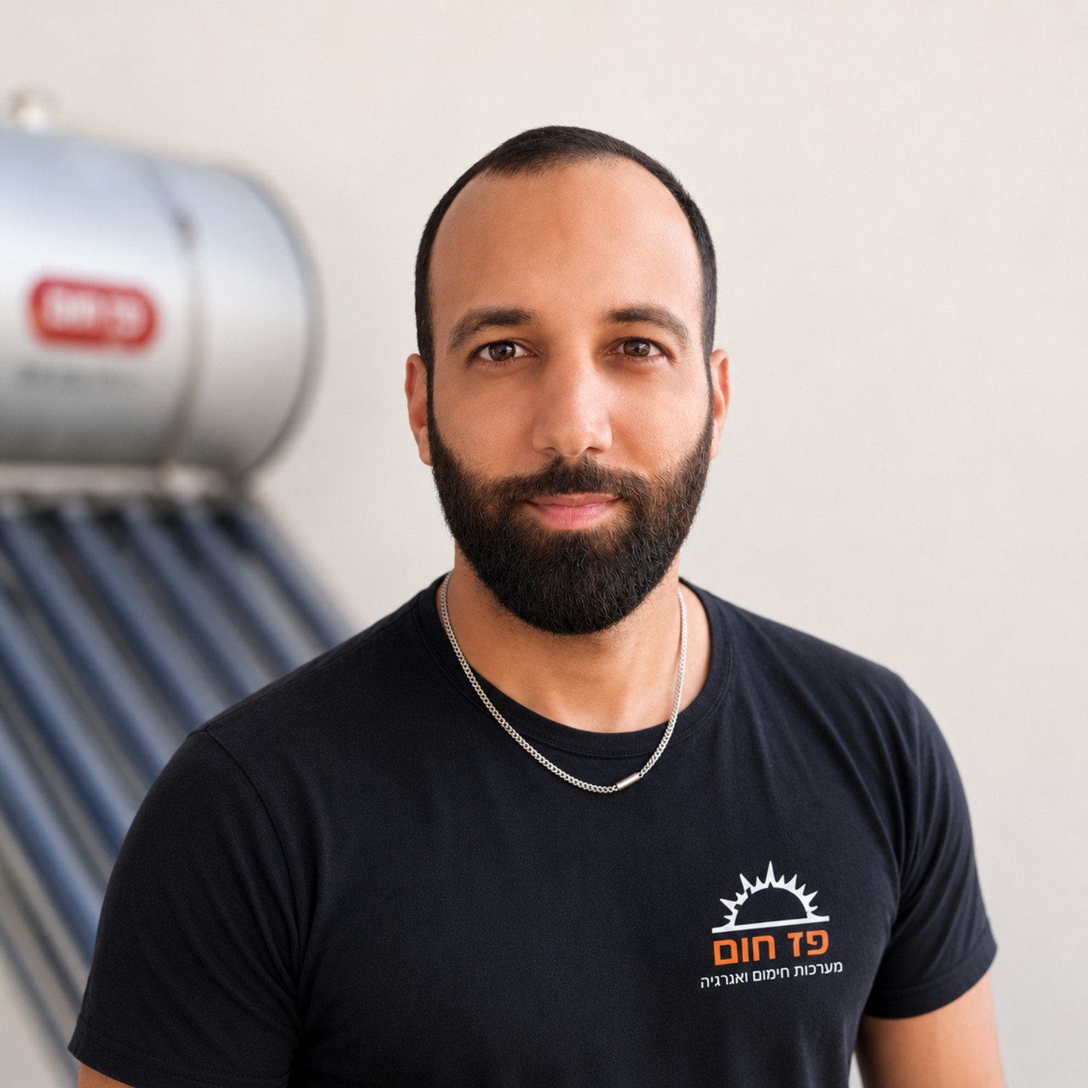 אייל פז ליד מערכת סולארית